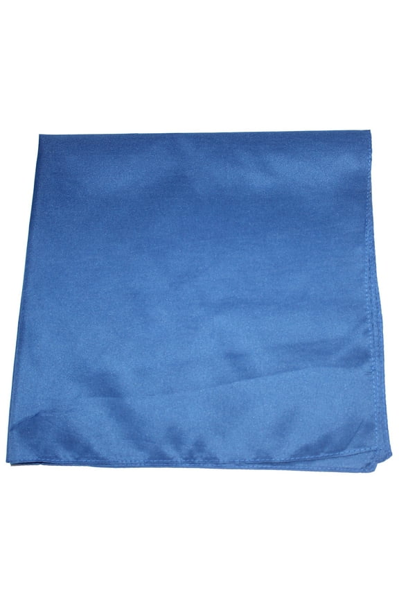 Polyester XL Extra Large Solid Bandana - 27 x 27 Inches - 15 Pack (Royal