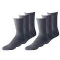 thumbnail image 1 of Balec Unisex Classic Crew Athletic Sports Cotton Socks 20 Pack (6-8, Grey), 1 of 2