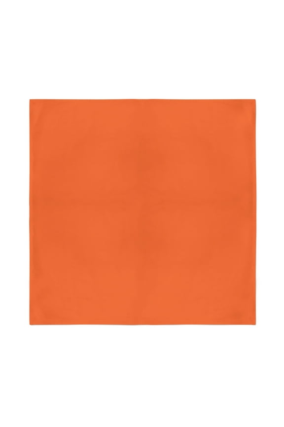 Wholesale Lot of 60 Solid Bandanas in Bulk Handkerchiefs (Orange)