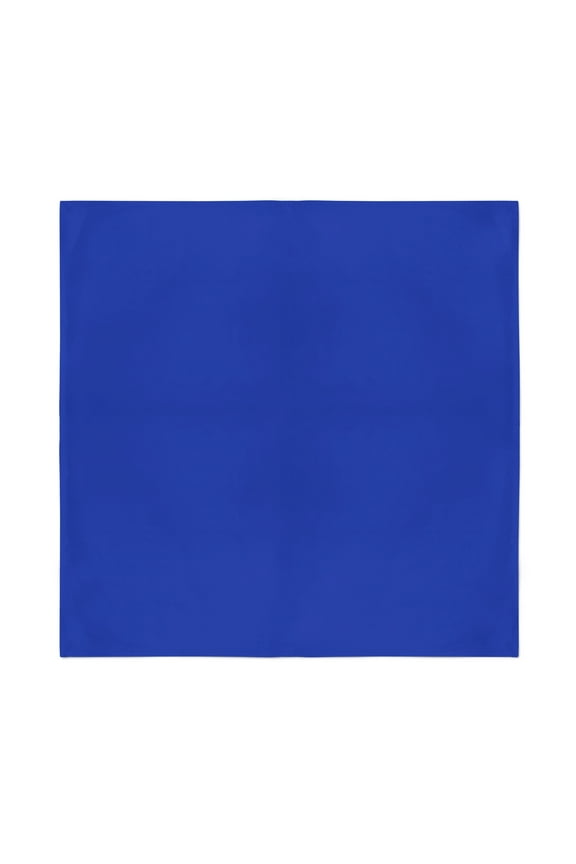 Wholesale Lot of 60 Solid Bandanas in Bulk Handkerchiefs (Royal Blue)