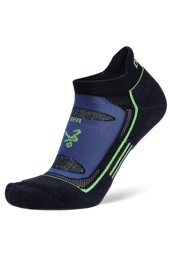 Blister Resist Performance No Show Athletic Running Socks for Men and Women 1 Pair, Royal Blue, Small