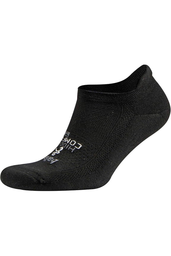 Hidden Comfort Performance No Show Athletic Running Socks for Men and Women (1 Pair), Black, Medium