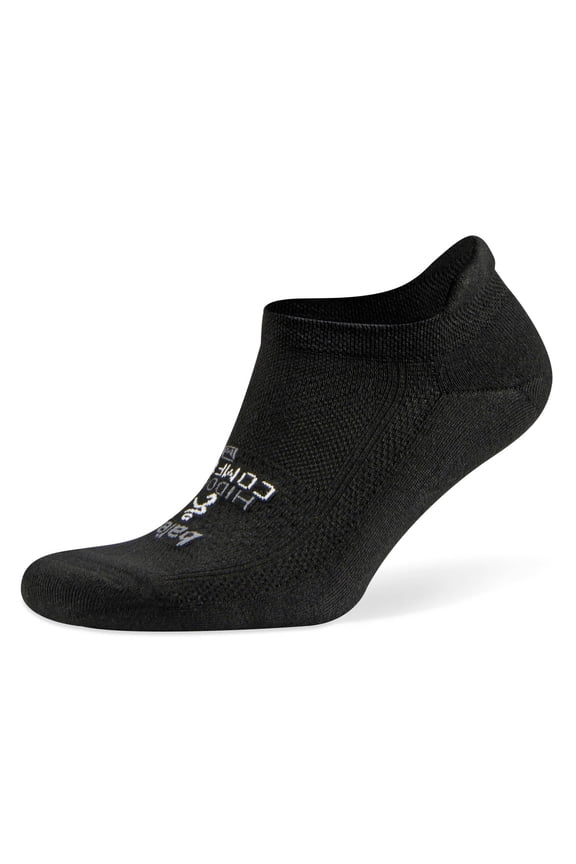 Hidden Comfort Performance No Show Athletic Running Socks for Men and Women (1 Pair), Black, Large