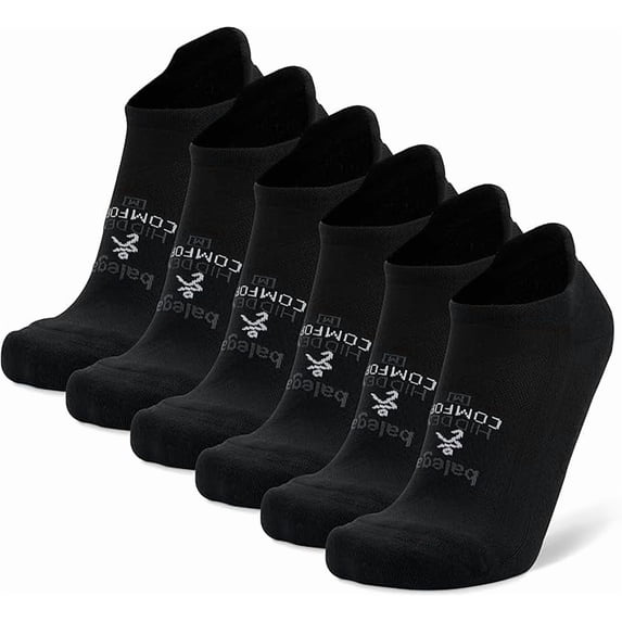 Balega Hidden Comfort Performance No Show Multipacks/Bundles Athletic Running Socks for Men and Women 6 Pair
