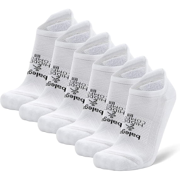 Balega Hidden Comfort Performance No Show Multipacks/Bundles Athletic Running Socks for Men and Women 6 Pair