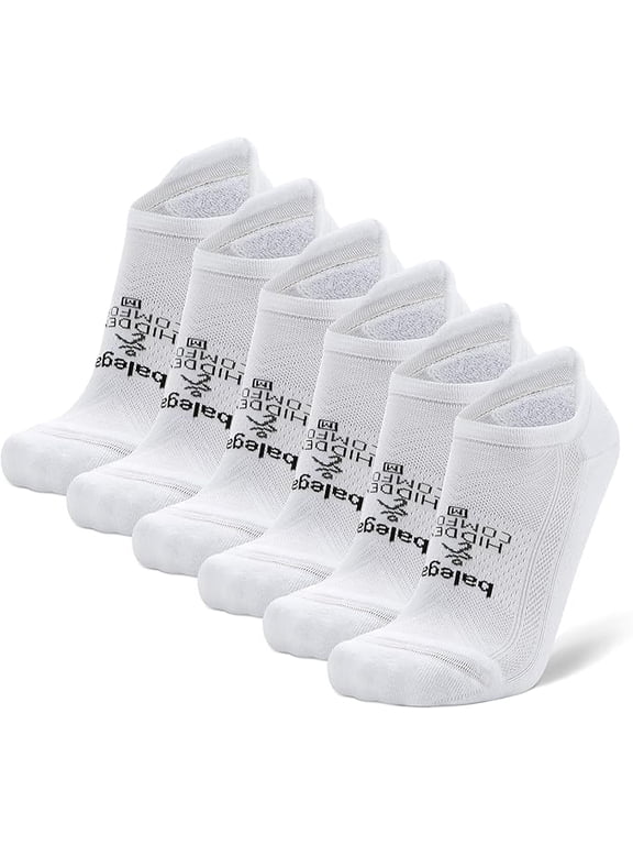 Hidden Comfort Performance No Show Multipacks/Bundles Athletic Running Socks for Men and Women 6 Pair