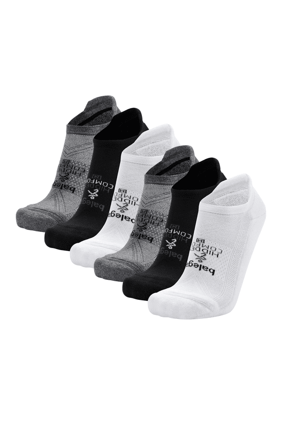 Hidden Comfort Performance No Show Multipacks/Bundles Athletic Running Socks for Men and Women 6 Pairs