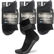 Balega Silver Mini Crew Performance Running Socks, Breathable-Moisture Wicking Style Large