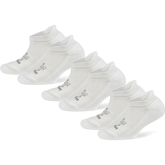 Balega hidden Comfort Performance No Show Athletic Running socks for men and woman 3 pack white large