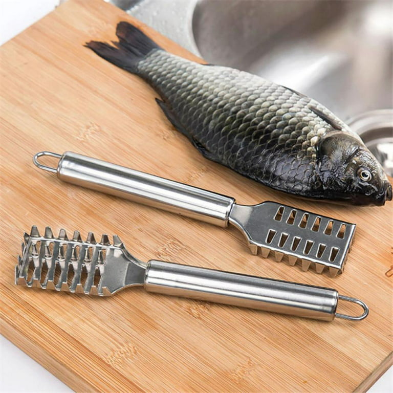 Balems 1 pcs Kitchen tools manual fish scaler fishing scalers fish cleaning  knife cleaner tweezers for fish cleaning