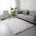 thumbnail image 1 of Balems 55*78.7inch Colorful Fluffy Bedroom Rugs Geometric Design Area Rug Home Decor Floor Carpet, 1 of 5