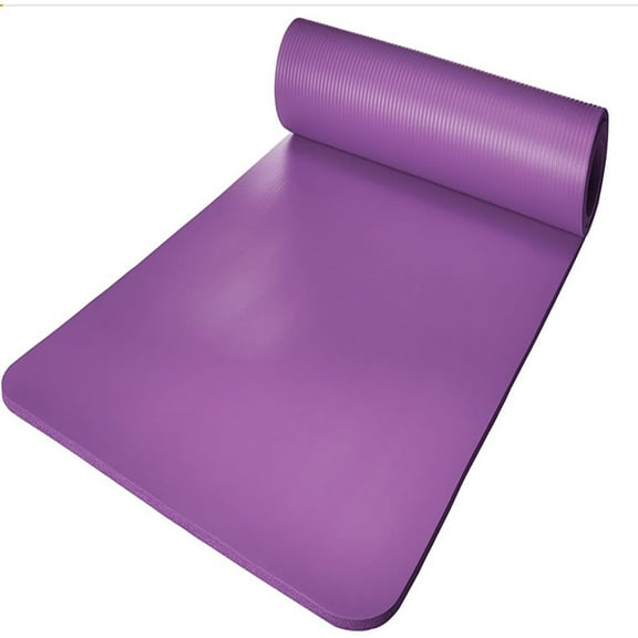 Balems 6mm Non-slip 173cm x 60cm Purple Exercise Mat with Carrying Strap