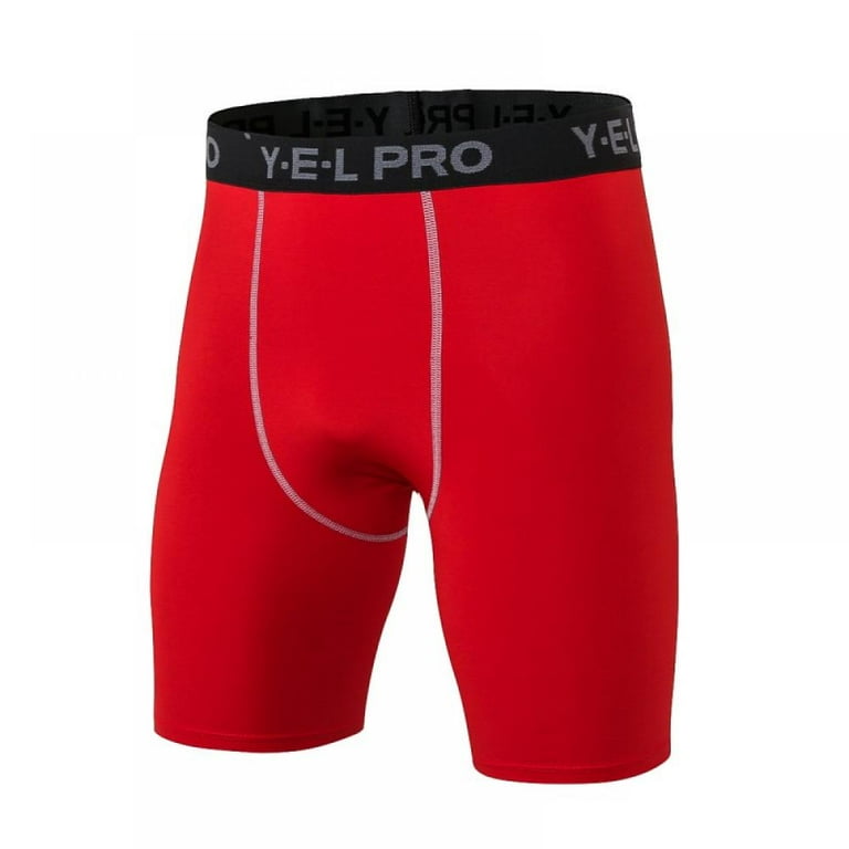 Mens red compression shorts clearance