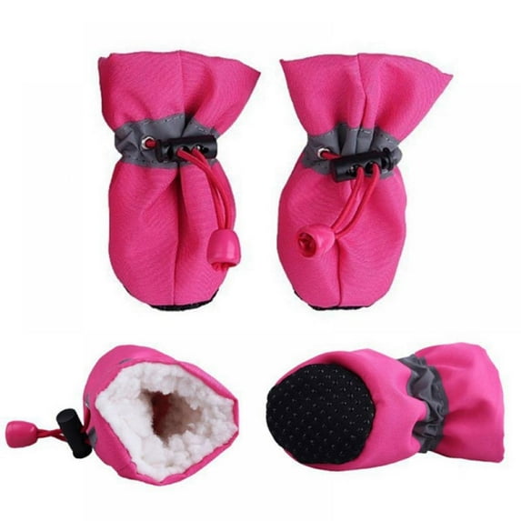 Balems Pet Winter Warm Anti-slip Shoes Boots Puppy Snow Waterproof Walking Boots Fancy Dress up Pet Dog Footwear