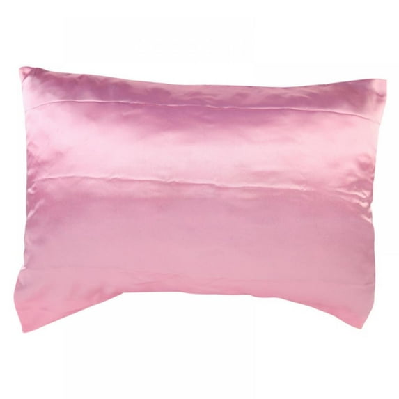 Balems Satin Single Pillowcase Polyester Fiber Artificial Silk Zipper Style