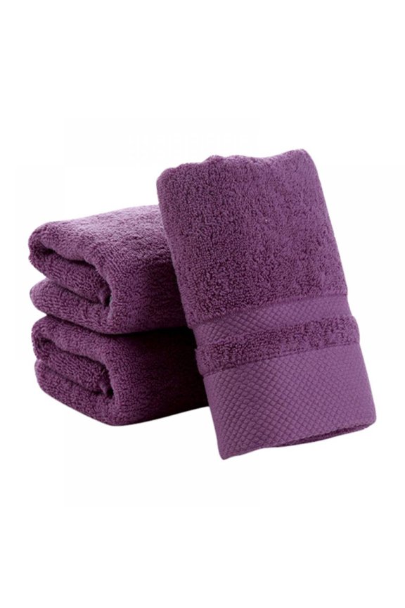 Thick and Plush Solid Cotton Bath Towe