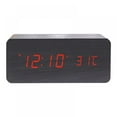 thumbnail image 1 of Balems Wooden Alarm Clock LED Displays Function Advanced Alarm Fashion Simple Style, 1 of 6