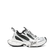 Balenciaga 3Xl Gradient Silver Chunky Sneakers White Womens