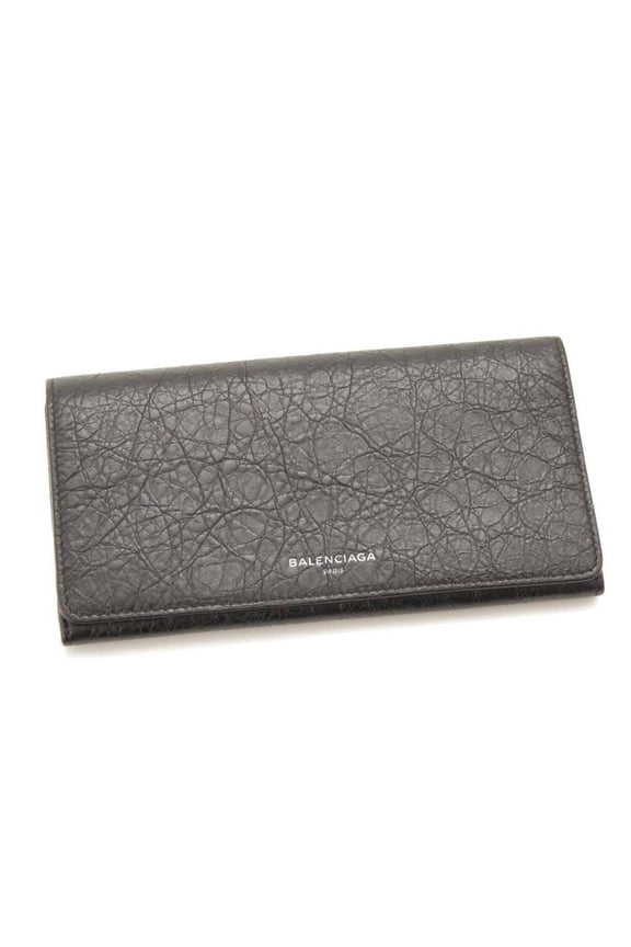 Antracite Grey Arena Leather Long Wallet 542008