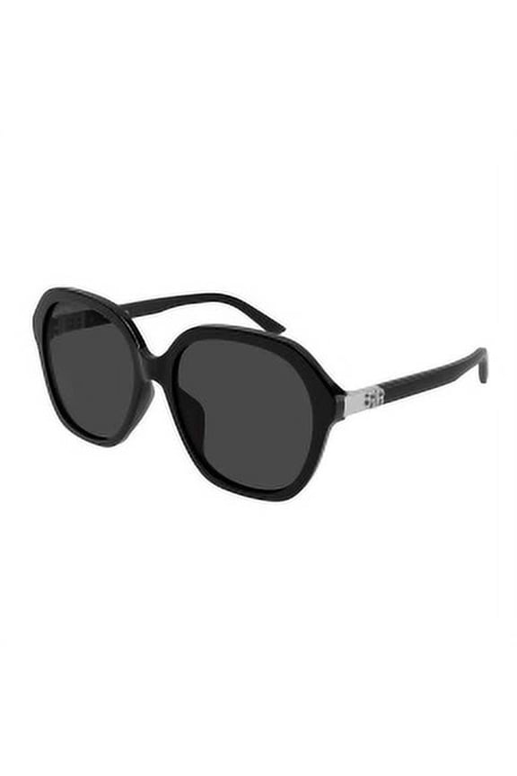 BB0184SA 001 Black Square Women`s 57 mm Sunglasses