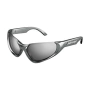 Balenciaga BB0202S 002 64mm Geometric Sunglasses Unisex Silver
