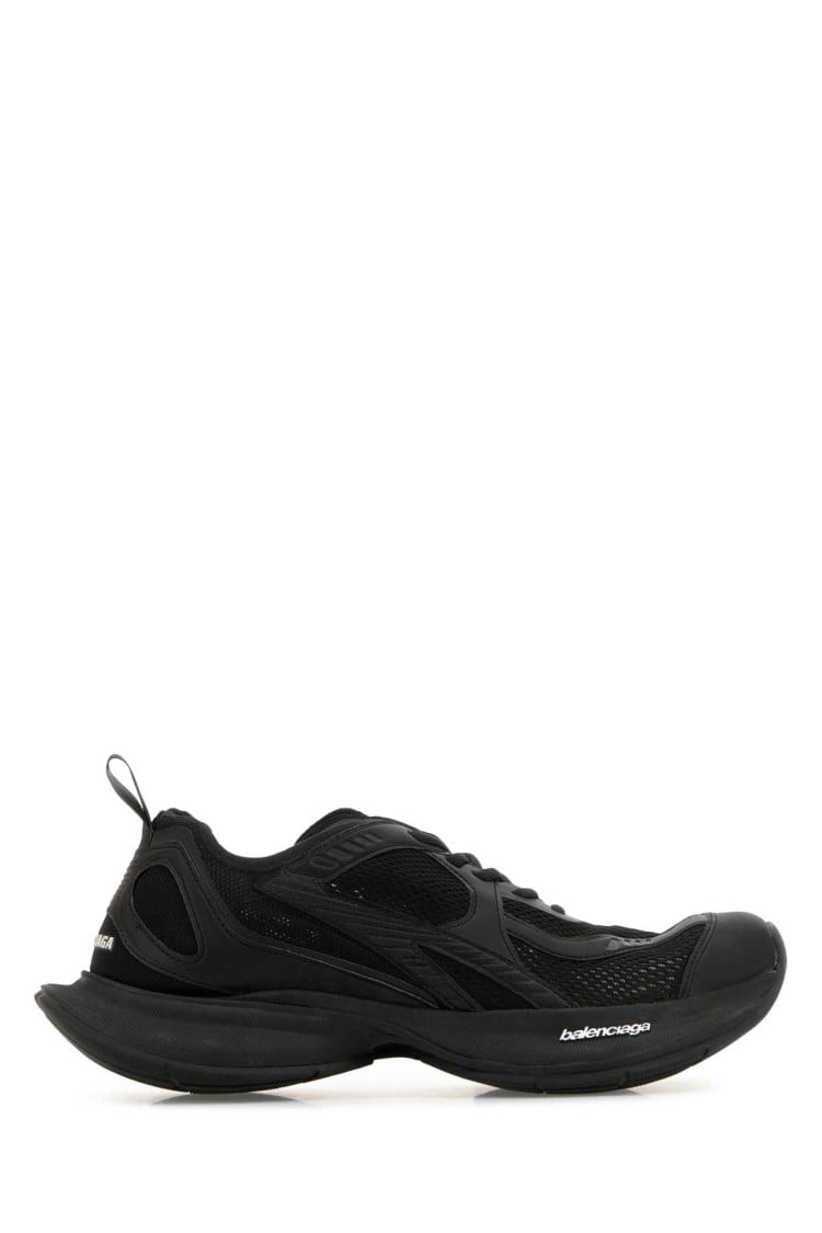 Balenciaga Black Mesh And Rubber Circuit Sneakers Black Balenciaga Black Mesh And Rubber Circuit Sneakers Black
