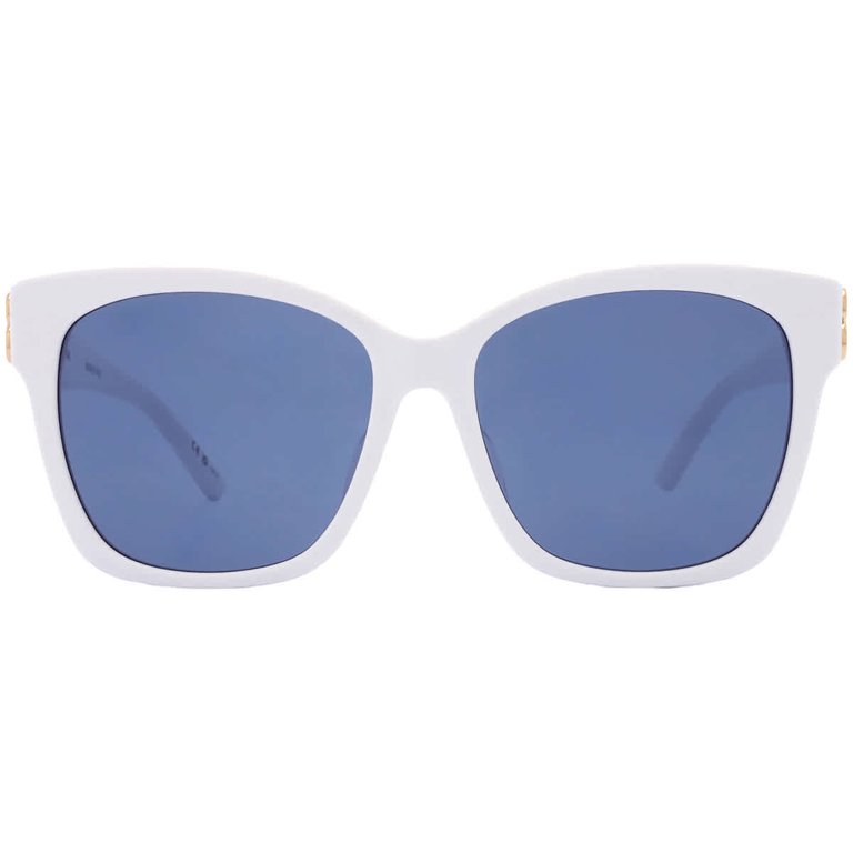 Balenciaga Blue Square Ladies Sunglasses BB0102SA 004 57  display picture 3