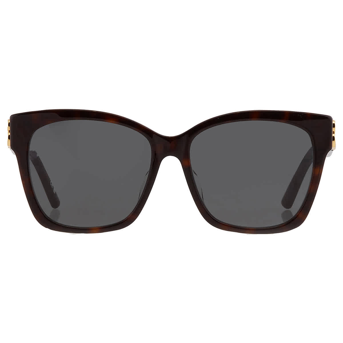 BALENCIAGA BB0102SA 002 Cat Eye Havana Gold Green 57 mm  display picture 1