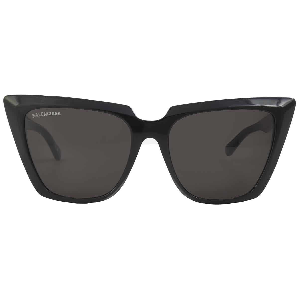 Balenciaga Grey Cat Eye Ladies Sunglasses BB0046S 001 55