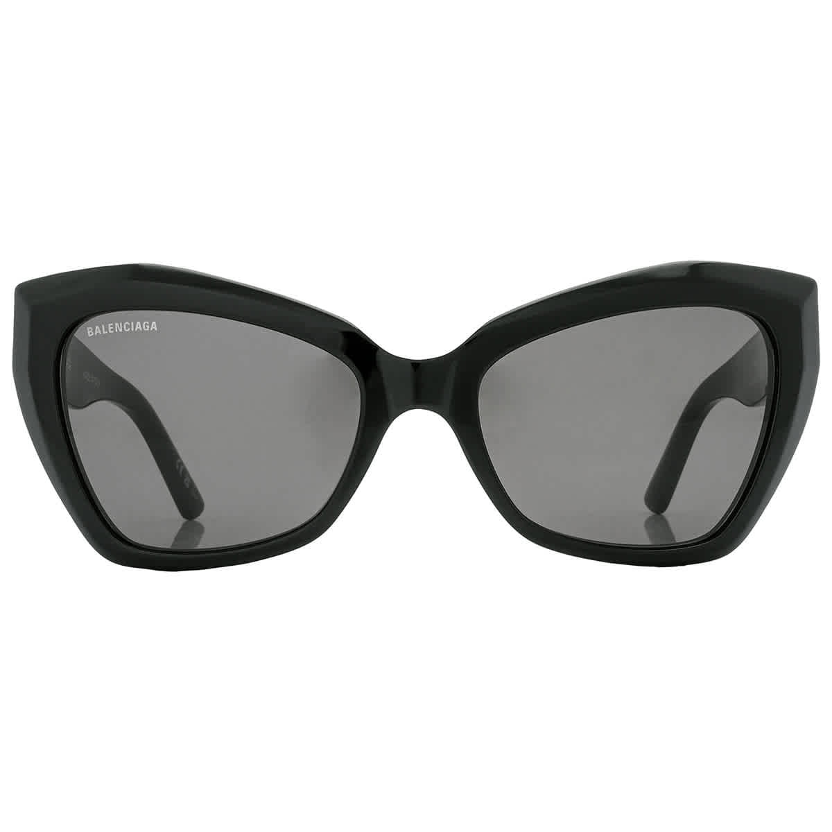 BALENCIAGA BB0271S 001 Butterfly Acetate Black Grey 56 mm