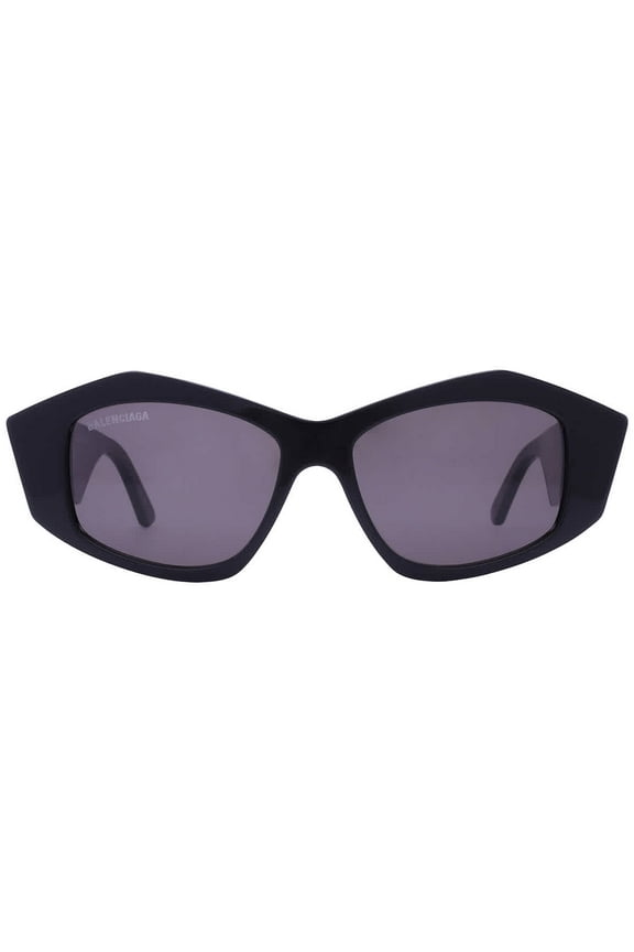 BB0106S 001 Cat Eye Acetate Black Grey 52 mm Women's Sunglasses