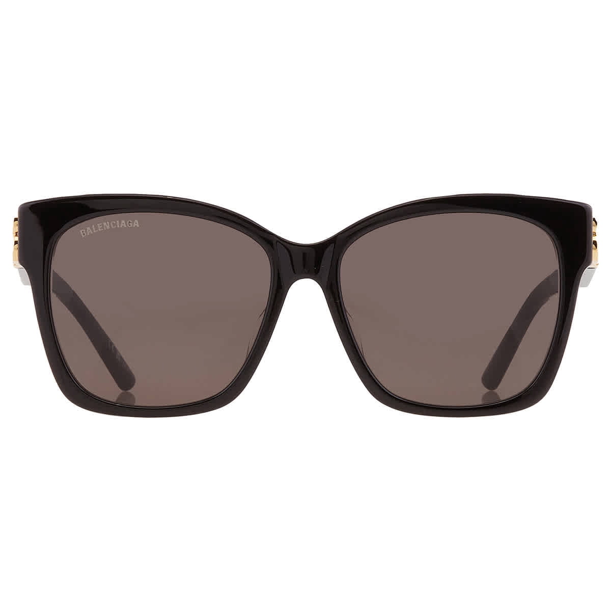 Balenciaga Grey Square Ladies Sunglasses BB0102SA 001 57 