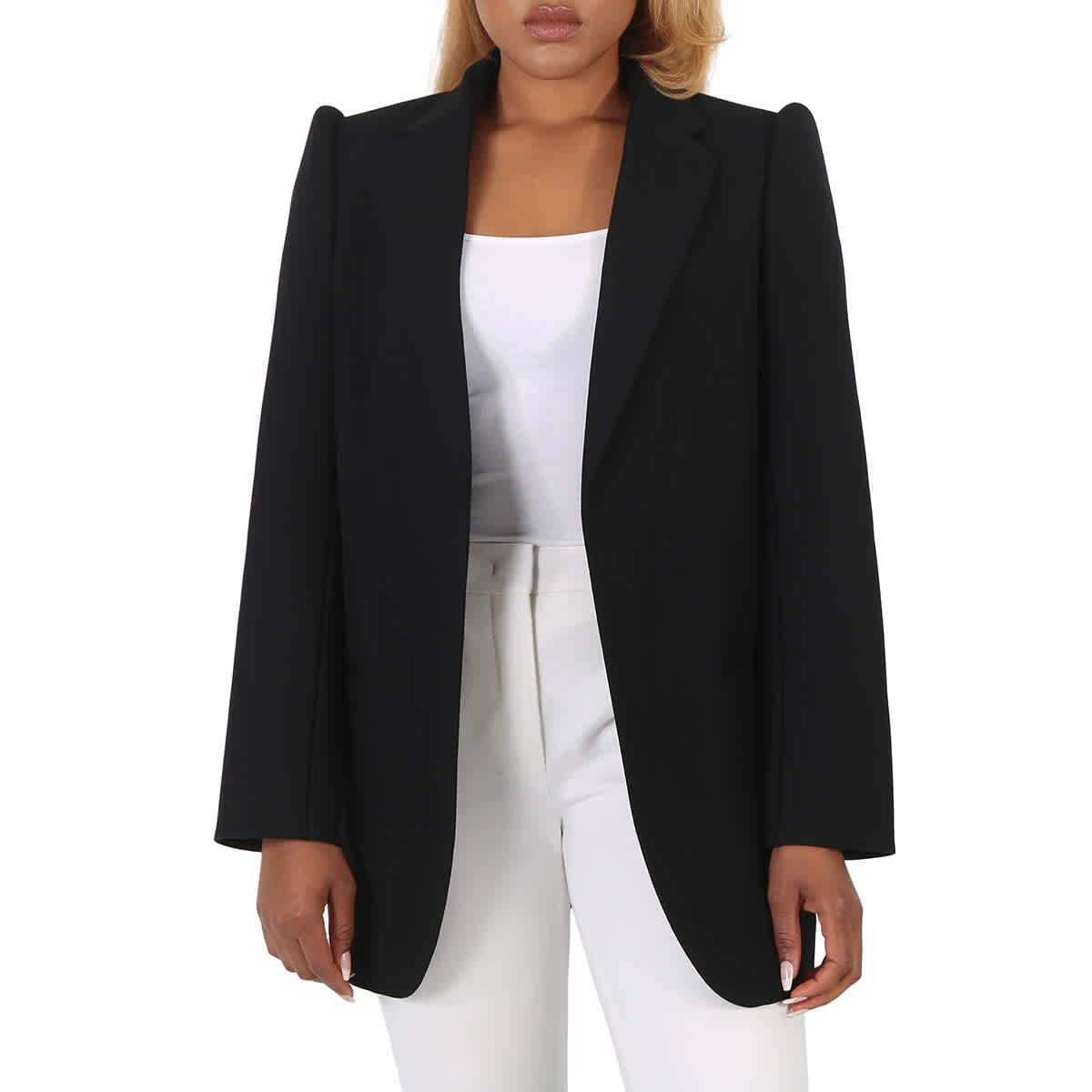 Balenciaga Ladies Black Suspended Shoulder Jacket, Brand Size 36