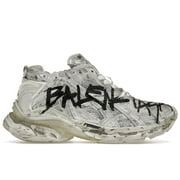 BALENCIAGA Men's Runner Graffiti White Shoes, from StockX