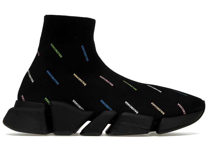 Balenciaga Men's Speed 2.0 Lace Up Black Shoes, from StockX