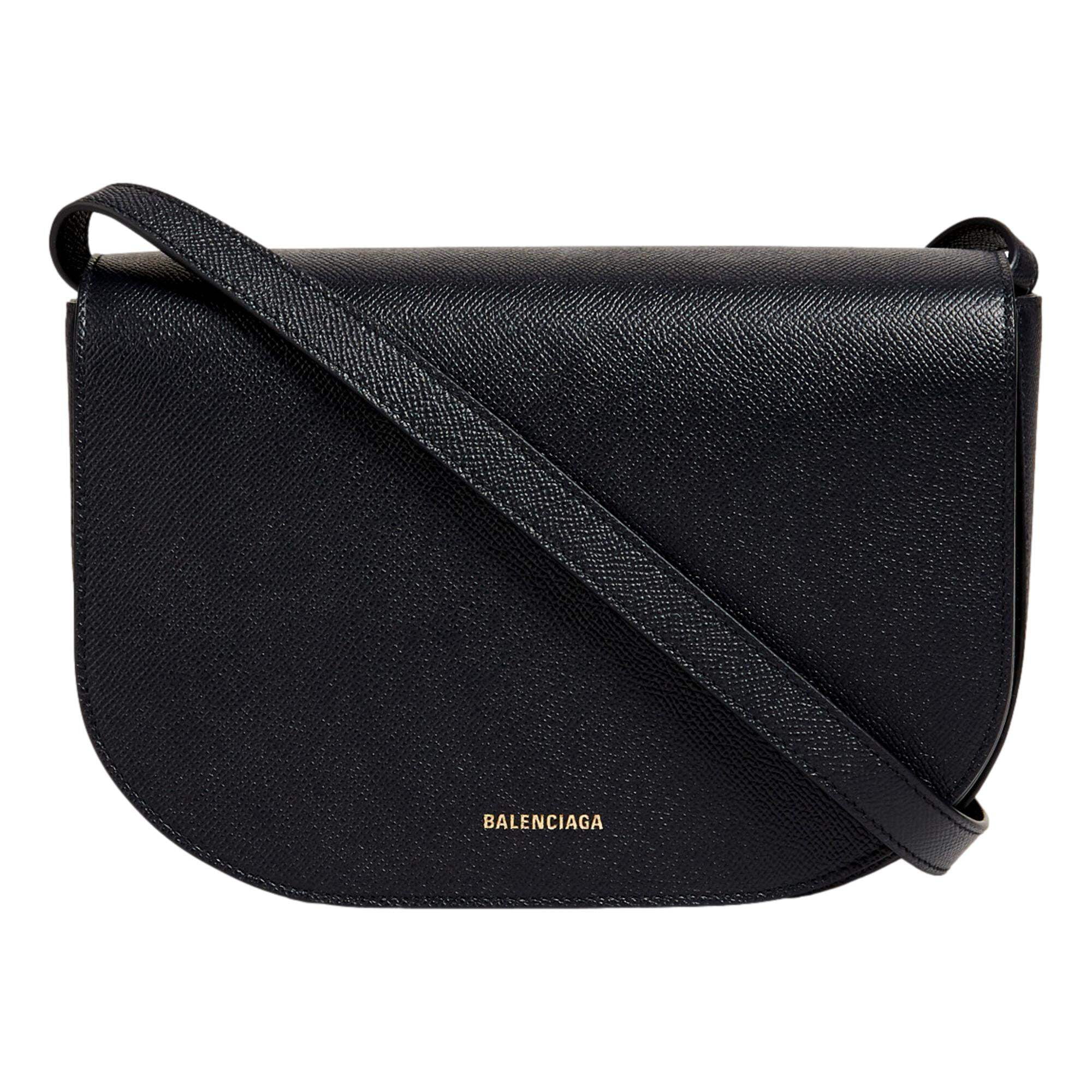 Balenciaga Ville Day Navy Grained Leather Shoulder Bag 627978 