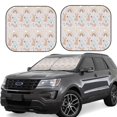 thumbnail image 1 of Balery 2 Piece Animals In Tribe Car Windshield Sun Shade|Foldable Front Windshield Shade for Car Front Window for Most Sedans SUV Truck-Medium, 1 of 7