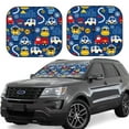thumbnail image 1 of Balery 2 Piece Animals Rescue Team Car Windshield Sun Shade|Foldable Front Windshield Shade for Car Front Window for Most Sedans SUV Truck-Large, 1 of 7