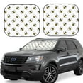 thumbnail image 1 of Balery 2 Piece Bee Car Windshield Sun Shade|Foldable Front Windshield Shade for Car Front Window for Most Sedans SUV Truck-Large, 1 of 7