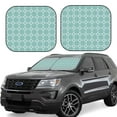 thumbnail image 1 of Balery 2 Piece Blue Print Car Windshield Sun Shade|Foldable Front Windshield Shade for Car Front Window for Most Sedans SUV Truck-, 1 of 7