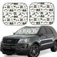thumbnail image 1 of Balery 2 Piece Camp Van Car Windshield Sun Shade|Foldable Front Windshield Shade for Car Front Window for Most Sedans SUV Truck-Large, 1 of 7