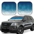 thumbnail image 1 of Balery 2 Piece Christmas Snowflakes Car Windshield Sun Shade|Foldable Front Windshield Shade for Car Front Window for Most Sedans SUV Truck-Small, 1 of 7