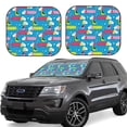 thumbnail image 1 of Balery 2 Piece Color Dachshund Dog Car Windshield Sun Shade|Foldable Front Windshield Shade for Car Front Window for Most Sedans SUV Truck-Large, 1 of 7