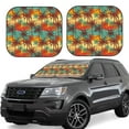thumbnail image 1 of Balery 2 Piece Colorful Hawaii Palms Car Windshield Sun Shade|Foldable Front Windshield Shade for Car Front Window for Most Sedans SUV Truck-Small, 1 of 7