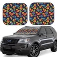 thumbnail image 1 of Balery 2 Piece Colorful Pineapples1 Car Windshield Sun Shade|Foldable Front Windshield Shade for Car Front Window for Most Sedans SUV Truck-Large, 1 of 7