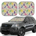 thumbnail image 1 of Balery 2 Piece Colorful Poodle Dog Car Windshield Sun Shade|Foldable Front Windshield Shade for Car Front Window for Most Sedans SUV Truck-Large, 1 of 7