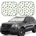 thumbnail image 1 of Balery 2 Piece Cute Avocado Yoga Car Windshield Sun Shade|Foldable Front Windshield Shade for Car Front Window for Most Sedans SUV Truck-Small, 1 of 6