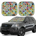 thumbnail image 1 of Balery 2 Piece Cute Dogs Collage Car Windshield Sun Shade|Foldable Front Windshield Shade for Car Front Window for Most Sedans SUV Truck-Large, 1 of 7