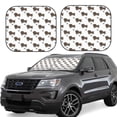 thumbnail image 1 of Balery 2 Piece Dachshund Dog Car Windshield Sun Shade|Foldable Front Windshield Shade for Car Front Window for Most Sedans SUV Truck-, 1 of 7