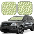 thumbnail image 1 of Balery 2 Piece Daisies Flowers Car Windshield Sun Shade|Foldable Front Windshield Shade for Car Front Window for Most Sedans SUV Truck-Large, 1 of 7